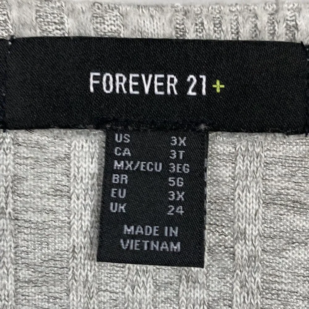 Forever 21 Grey Sweater Women’s Size 3X